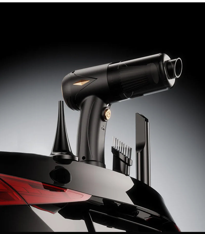Powerful Car Vacuum Cleaner - Wireless Charging & Handheld, 250W High-Performance for Car Interiors & Quick Cleanups